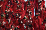Сборная Канады на церемонии открытия Олимпийских игр на Национальном стадионе «Птичье гнездо» в Пекине, 4 февраля 2022 года