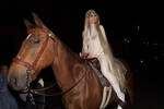 Хайди Клум в костюме леди Годивы, 2001 год
