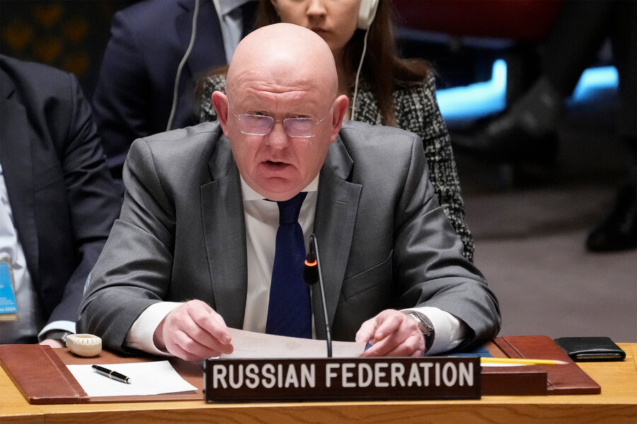 Василий Небензя на заседании Совета Безопасности ООН, 23 февраля 2023 года