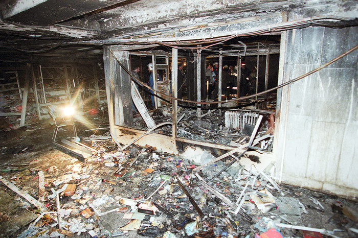 Последствия взрыва в&nbsp;подземном переходе на&nbsp;Пушкинской площади
