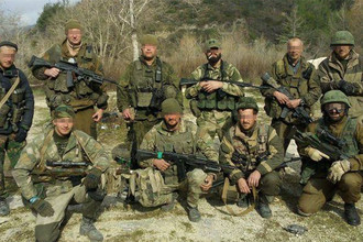 Фотография, якобы скачанная в телефоне одного из погибших наемников под Пальмирой. Место съемки неизвестно
