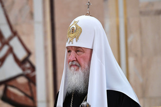 Патриарх Московский и всея Руси Кирилл на заседании Архиерейского собора Русской православной церкви в храме Христа Спасителя, 1 декабря 2017 года