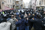 Столкновения сторонников Михаила Саакашвили с полицией во время обысков в его киевской квартире, 5 декабря 2017 года