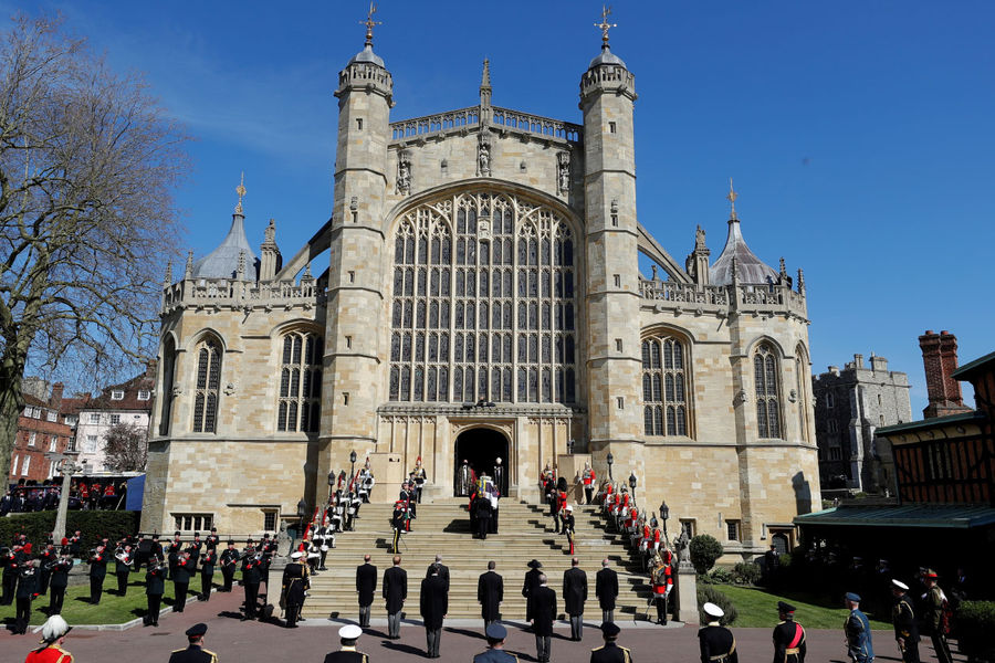 Похороны супруга королевы Великобритании Елизаветы II герцога Эдинбургского Филиппа в&nbsp;Виндзорском замке, 17 апреля 2021 года
