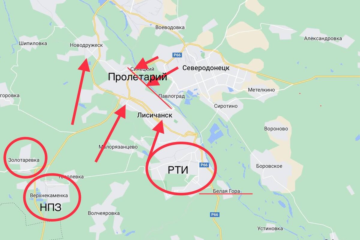 Российским военным осталось пройти 6 км до полного окружения Лисичанска -  Газета.Ru | Новости