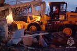 Разбор конструкций и поиск пострадавших на месте взрыва у здания автосервиса в Махачкале, 15 августа 2023 года