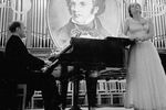 Святослав Рихтер и Нина Дорлиак на концерте, посвященном 125-летию со дня смерти Франца Шуберта, 1953 год