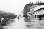 Во время наводнения в Москве, апрель 1908 года