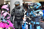 Посетители Comic-Con, одетые как персонажи из вселенной Halo