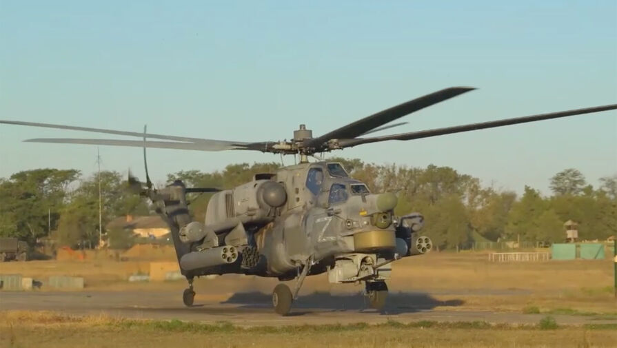 Минобороны РФ показало кадры боевого применения вертолетов Ми-28Н Ночной охотник