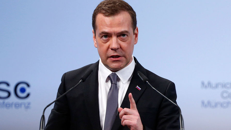 Премьер-министр России Дмитрий Медведев на Мюнхенской конференции по безопасности. 13 февраля 2016 года