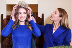 Первая вице-мисс конкурса «Мисс Москва» Ксения Паленова во время передачи короны и титула «Мисс Москва», 26 марта 2019 года