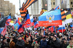 Участники митинга в поддержку Новороссии «Битва за Донбасс III» на Суворовской площади