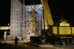 Во время установки памятника святому равноапостольному князю Владимиру на Боровицкой площади
