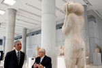 Барак Обама в Музее Акрополя
