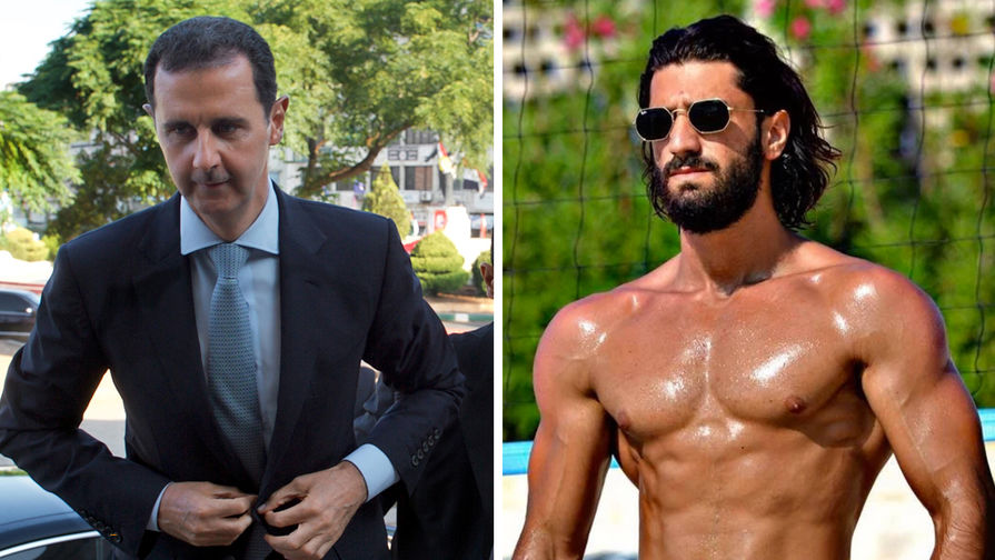 Башар Асад и его двоюродный племянник Мохаммед Маклуф