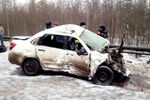 Ситуация на месте ДТП на 472 километре федеральной трассы М-7 «Волга», где столкнулись семь автомашин, 10 января 2020 года