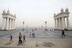 Пыльная буря в Волгограде, 19 августа 2022 года
