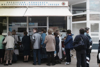 Очередь за мясными продуктами, 1998 год