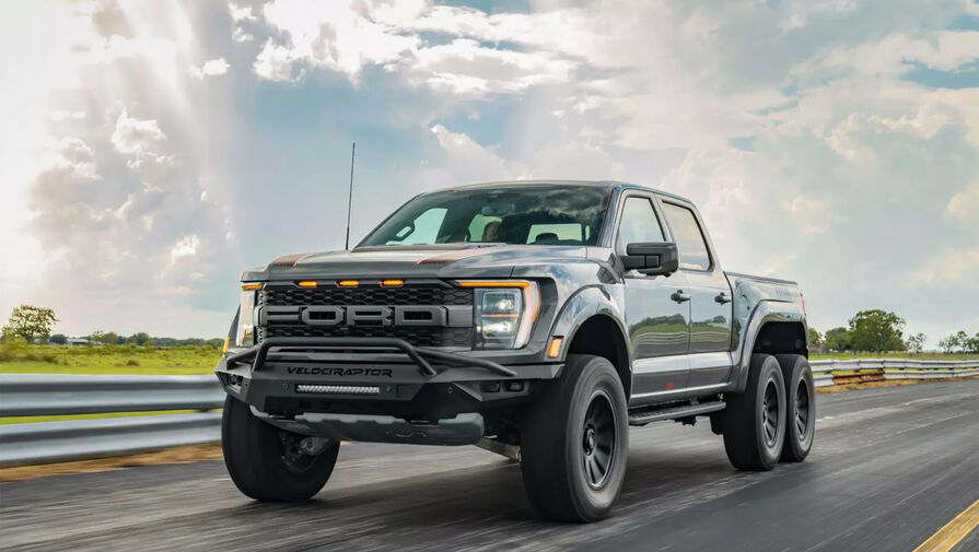 Тюнинг-ателье Hennessey представило шестиколесный пикап VelociRaptor 6x6
