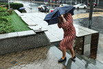 Во время сильного дождя в Москве, 20 июня 2024 года