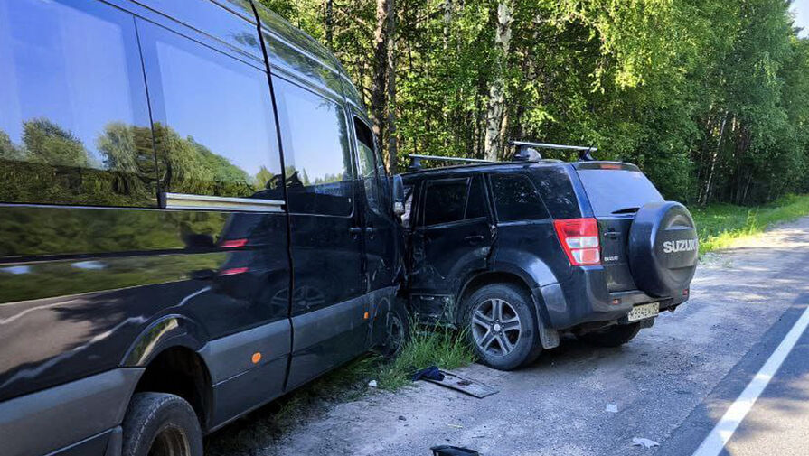 В Карелии столкнулись две машины, пострадали восемь человек