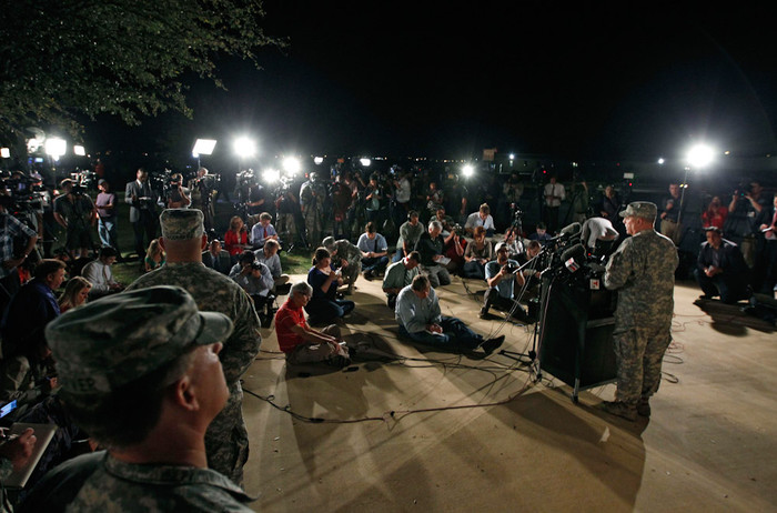 Руководство военной базы Форт Худ провело пресс-конференцию