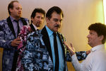 Группа «Доктор Ватсон» и певец Сергей Минаев (справа) на юбилейном вечере Г.Гладкова в Доме кино, 2014 год