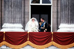 Принц Чарльз и принцесса Диана на балконе Букингемского дворца, 29 июля 1981 года