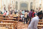 Последствия серии взрывов в церкви в Коломбо, Шри Ланка, 21 апреля 2019 года