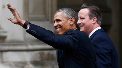 Обаму обвинили в двуличности во время визита в Великобританию