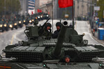 Российские солдаты во время репетиции парада в Москве в честь 80-й годовщины Победы в Великой Отечественной войне, 29 апреля 2025 года