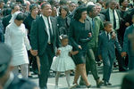 Семья Мартина Лютера Кинга в день его похорон