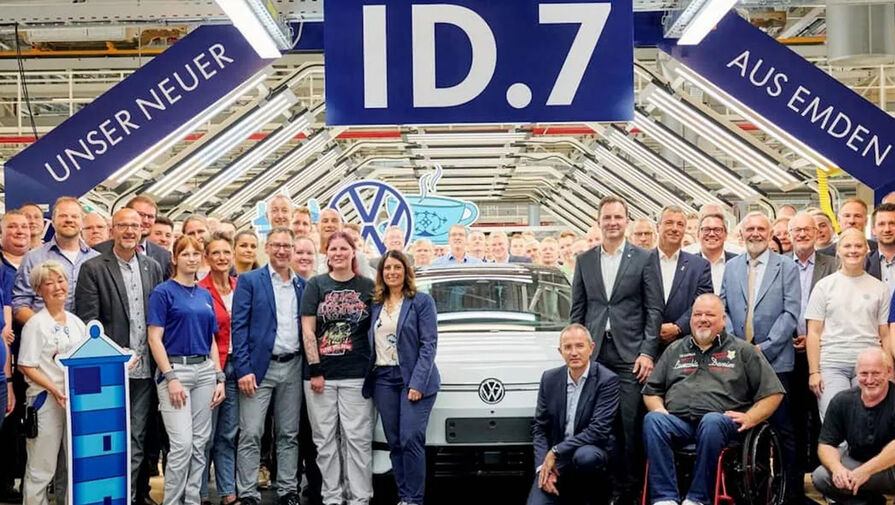 Volkswagen выпустил первый экземпляр электрического седана ID.7