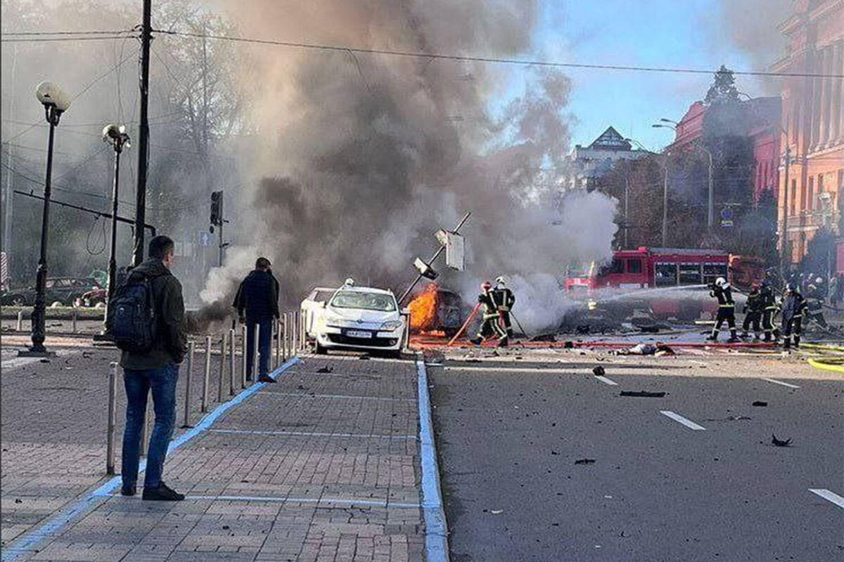 Взрывы в киеве фото