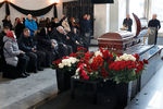 Церемония прощания с телеведущим Михаилом Зеленским в похоронном доме «Троекурово», 19 января 2022 года