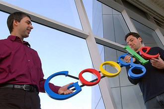 Основатели компании Google Ларри Пейдж и Сергей Брин