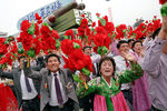 Участники парада в Пхеньяне