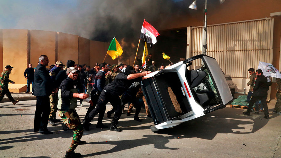 Ситуация у&nbsp;посольства США в&nbsp;Багдаде, 31 декабря 2019 года