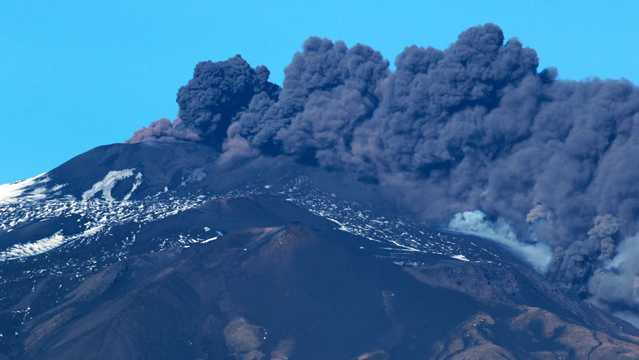 Вид на&nbsp;вулкан Этна, 24 декабря 2018 года