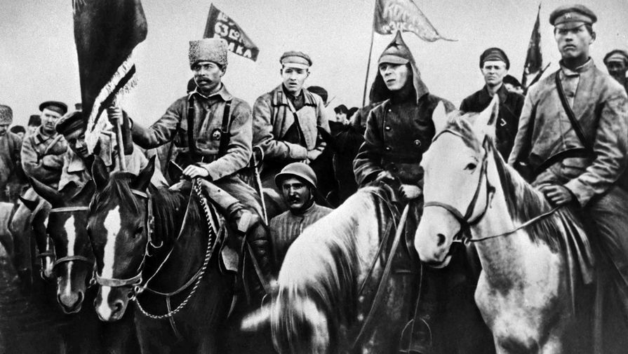 Бойцы 1-й Конной армии Буденного на Южном фронте под Майкопом, 1920 год