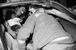 Последствия автомобильной аварии в которой пострадал Литл Ричард, 1955 год