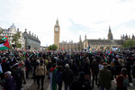 Акция в поддержку Палестины в Лондоне (Великобритания), 28 октября 2023 года