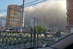 Во время пыльной бури в Астрахани, 19 мая 2021 года