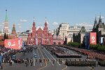 Военнослужащие парадных расчетов перед началом парада, посвященного 78-й годовщине Победы в Великой Отечественной войне, на Красной площади
