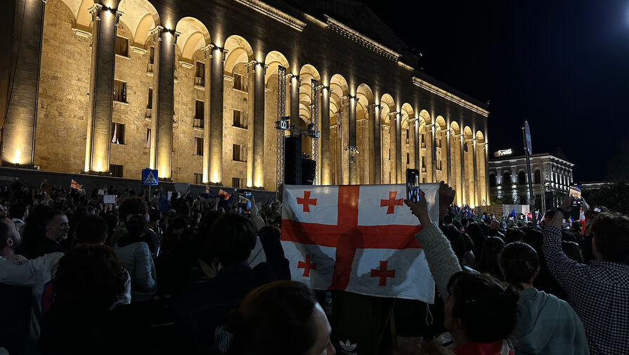 В Тбилиси студенты начали акцию против принятия закона об иноагентах