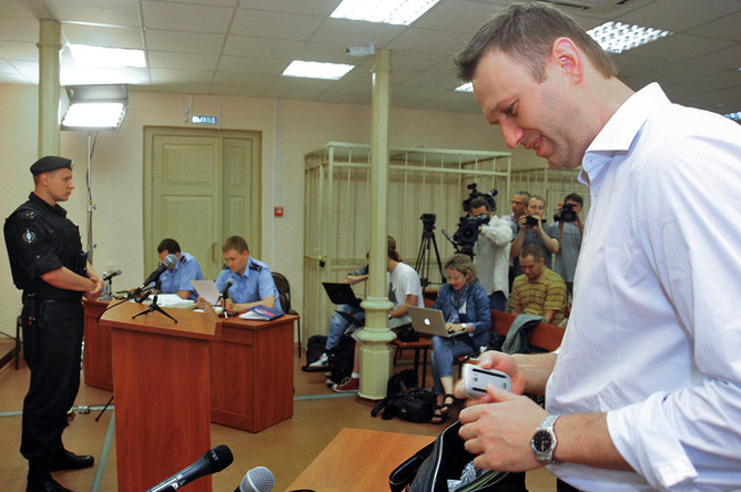 Алексей Навальный в суде Кирова