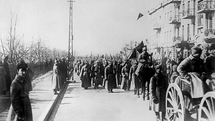 Народно-революционная армия Дальневосточной Республики на улицах Владивостока, 1922 год
