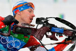 Евгений Устюгов во время эстафеты 4x7,5 км на XXI зимних Олимпийских играх, 2010 год