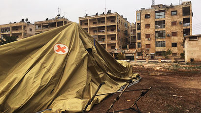 Под Москвой приземлился самолет с раненным в Алеппо главным педиатром Минобороны
